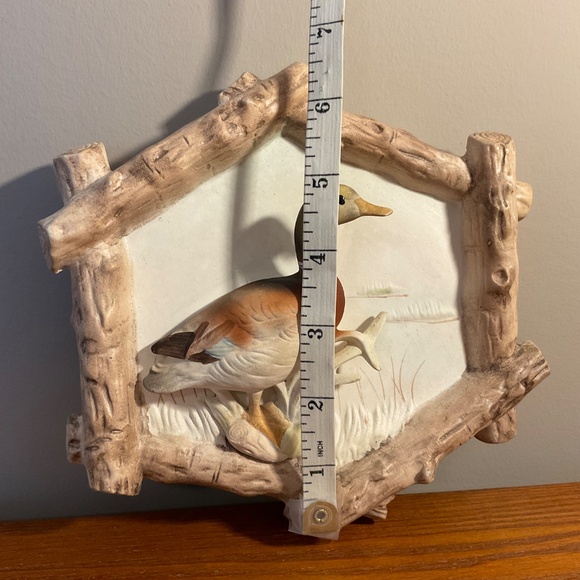 Vintage 3D Ceramic Mallard Duck Hand-painted Wall Hanging - Picture 12 of 13